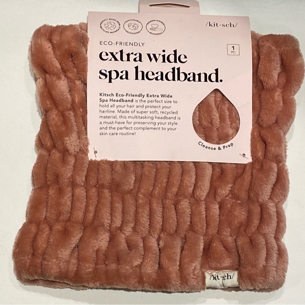 Kitsch Extra Wide Spa Headband in Dusty Rose